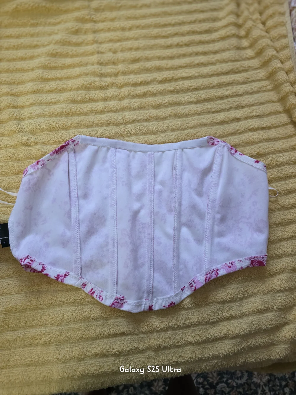 SHEIN Pink and White Floral Kids Face Mask